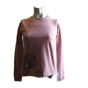 Hanna Andersson Long Sleeve T-shirt Bunny Flowers